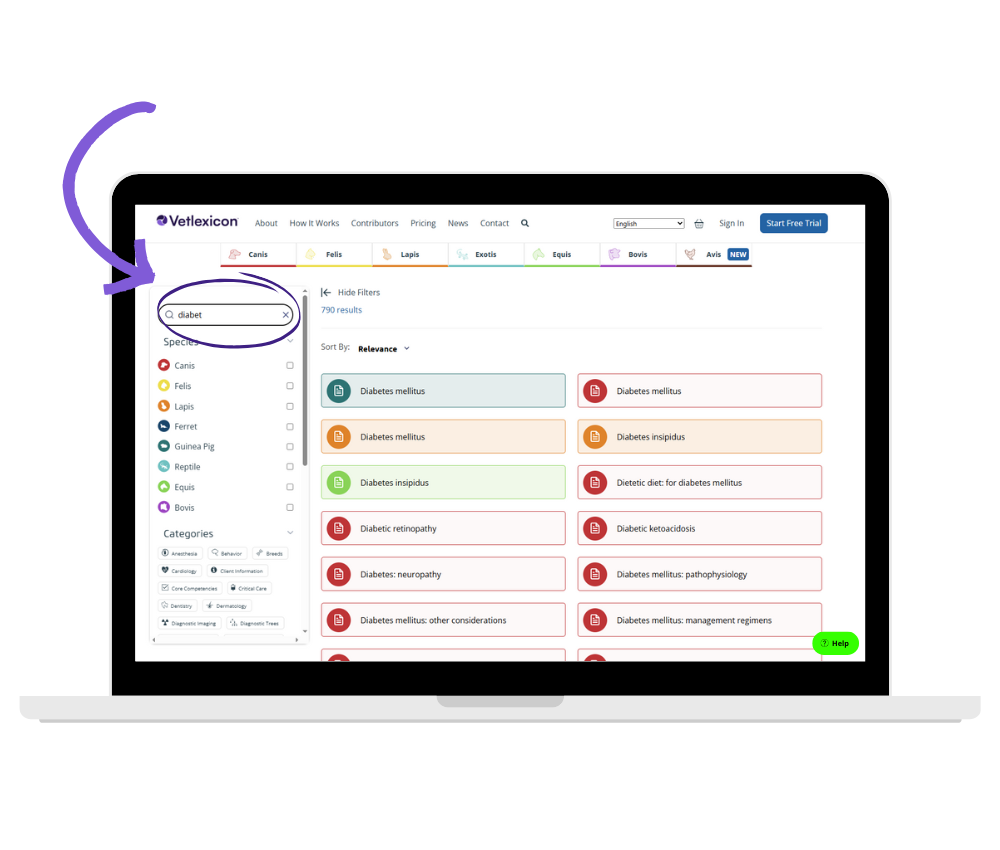 Vetlexicon Search